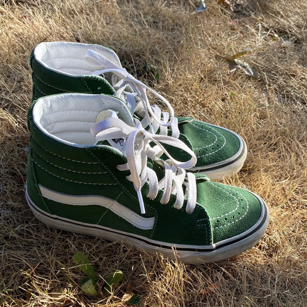 Vans Kids Sneakers - Green and White